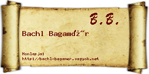 Bachl Bagamér névjegykártya